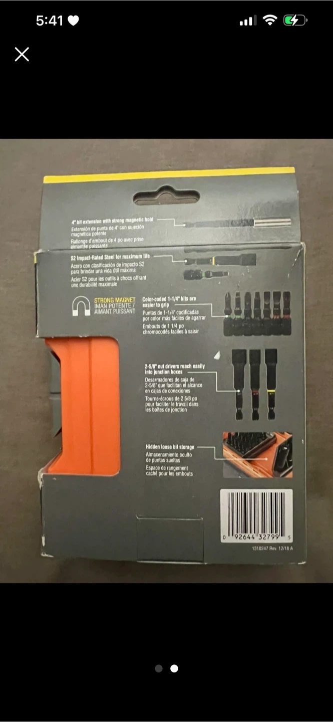 Klein Tools 32799 Pro Impact Power Bit Set, 26 Piece with Case - photo 2