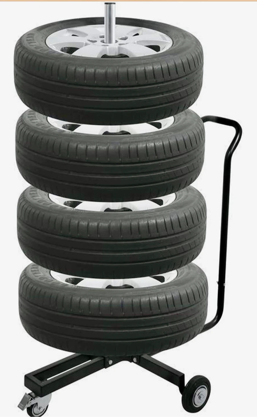 ⚽ Rolling Vertical Tire Storage Stand