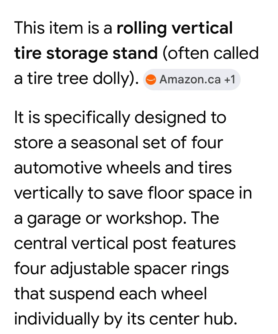 ⚽ Rolling Vertical Tire Storage Stand - photo 4