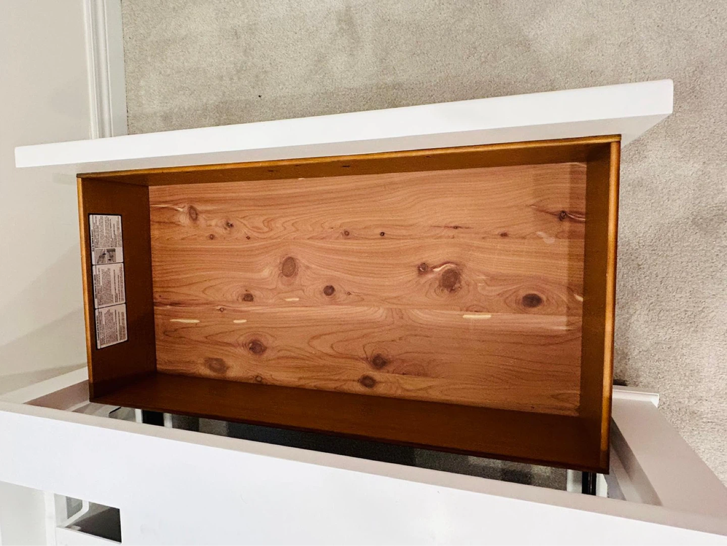 Twin Bed Frame with Storage Drawer + Bamboo Mattress - photo 3