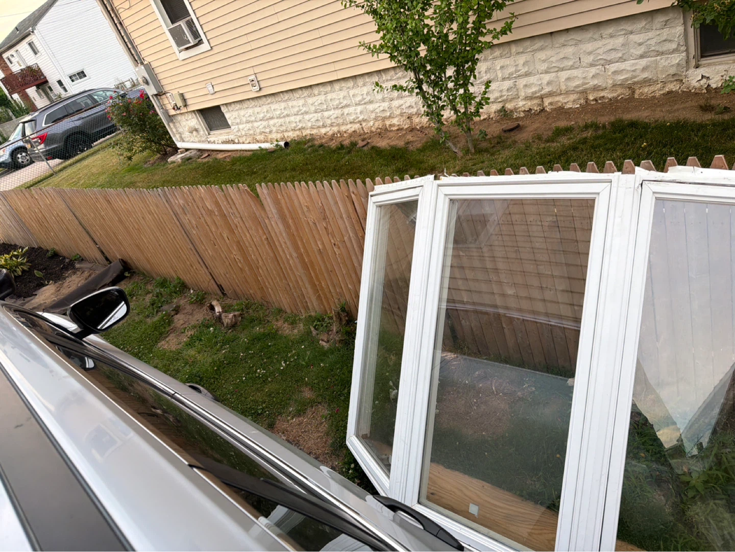 White Vinyl Window Frame