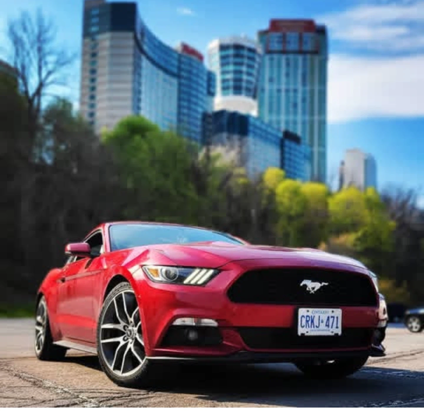 Red Ford Mustang
