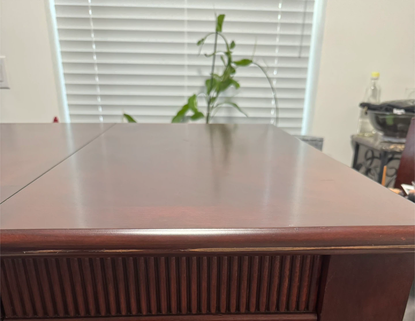 Solid wood table