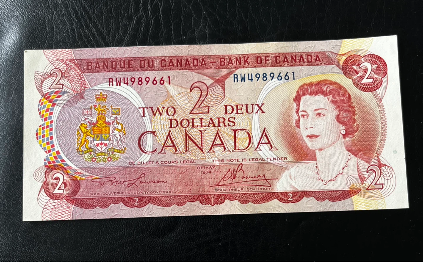 Vintage 1973 Bank of Canada 2 Dollar Bill - photo 3