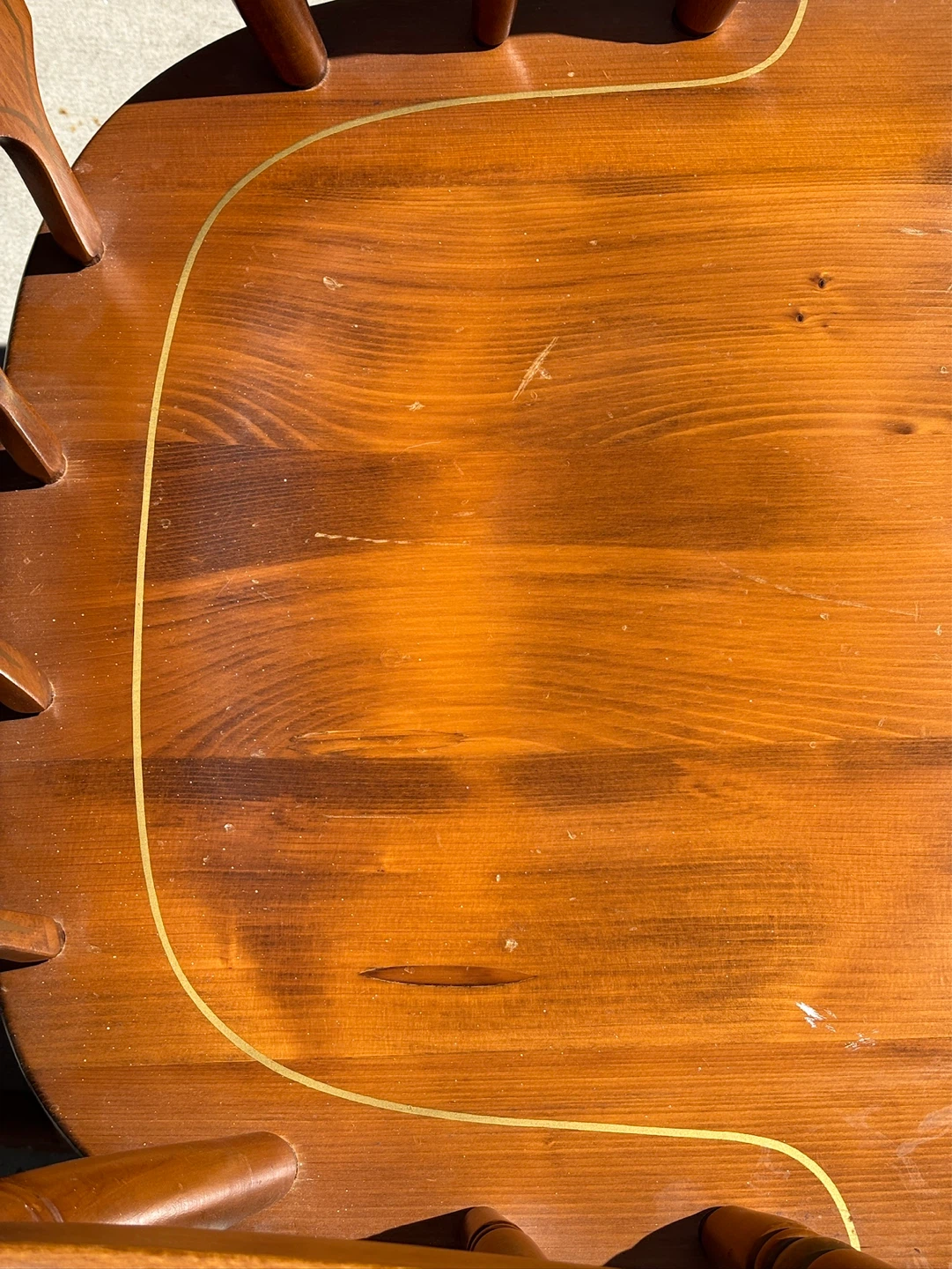 Beautiful Decorated Vintage Wood Rocking Chair - photo 5