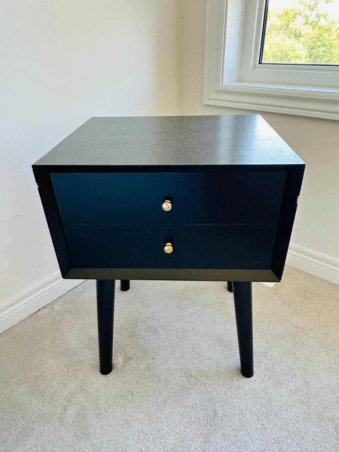 Set of 2 Black Nightstands / End Tables – Wayfair - photo 2