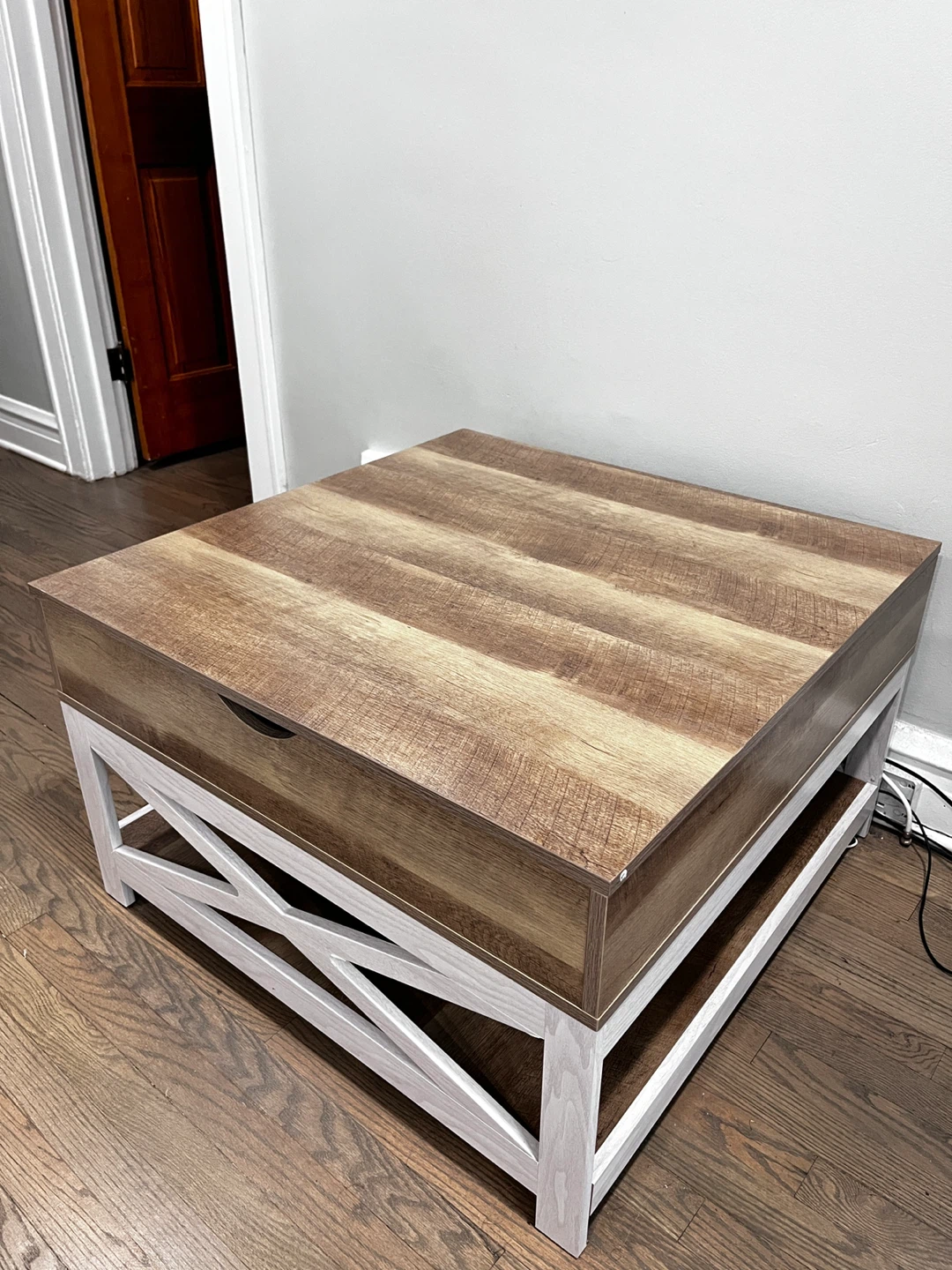Lift Top Coffee Table with Storage - photo 2