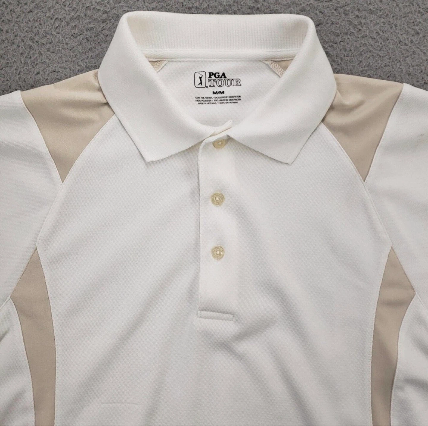 PGA TOUR Men's White Polo Shirt M/M - photo 5