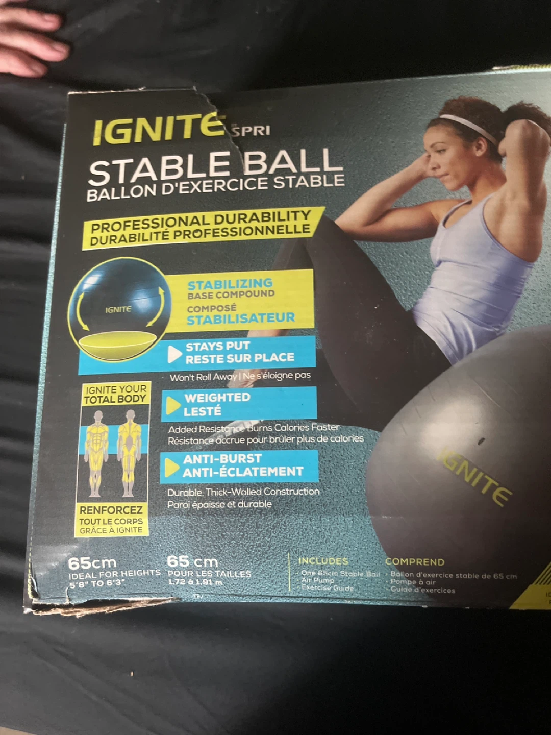 Ignite SPRI 65cm Stable Ball