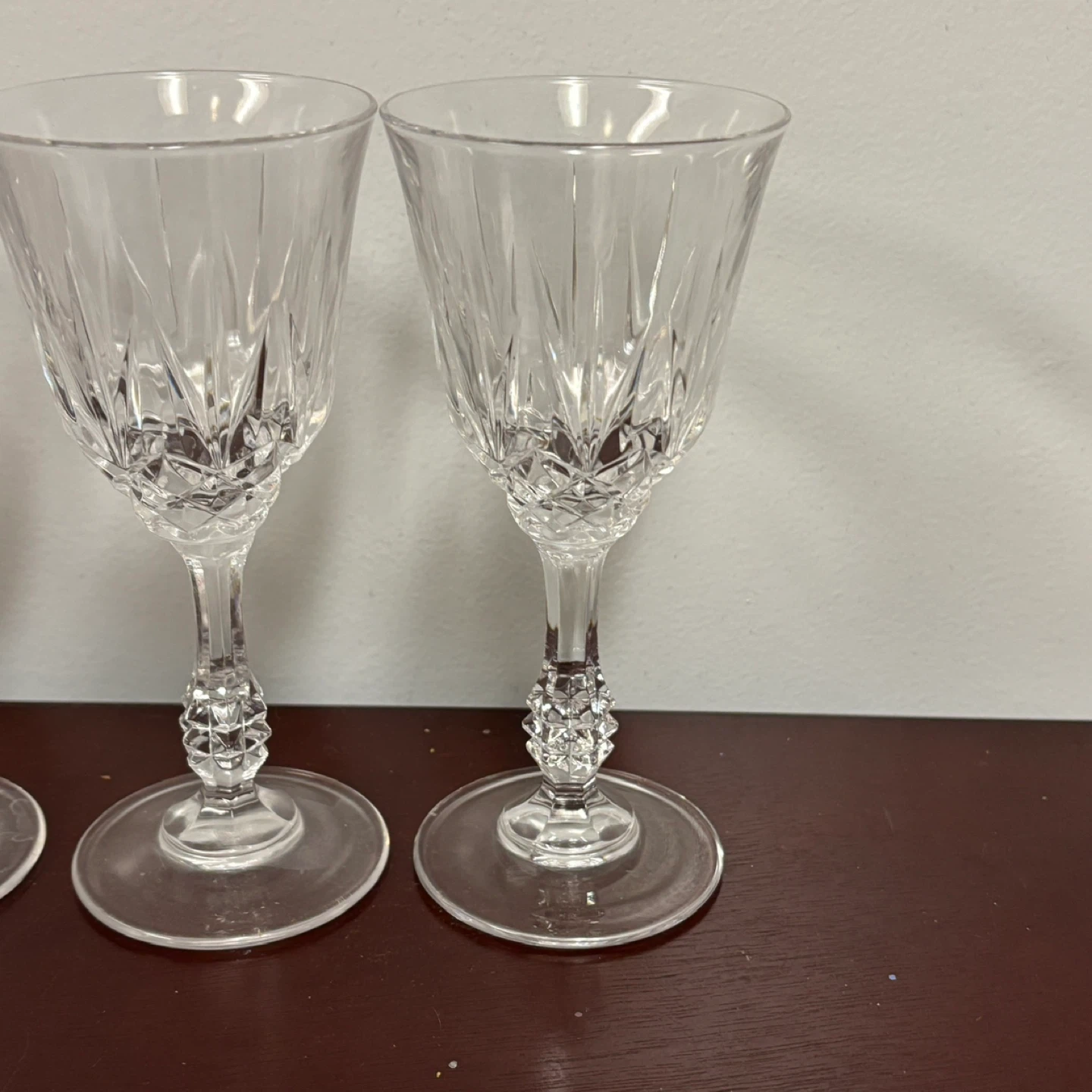 Set of 4 Vintage Crystal Wine / Cordial Port - photo 3