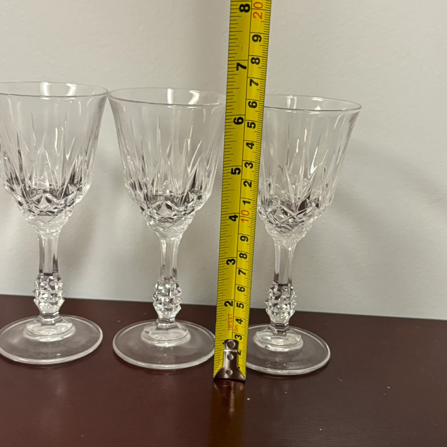 Set of 4 Vintage Crystal Wine / Cordial Port - photo 4