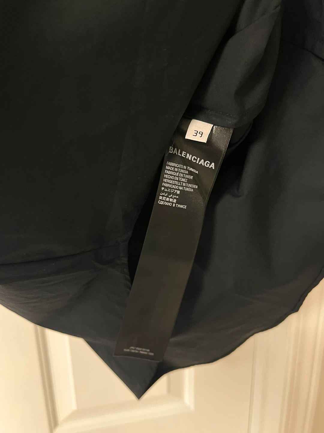 Balenciaga Masking Tape Short Sleeve Button Up - photo 3