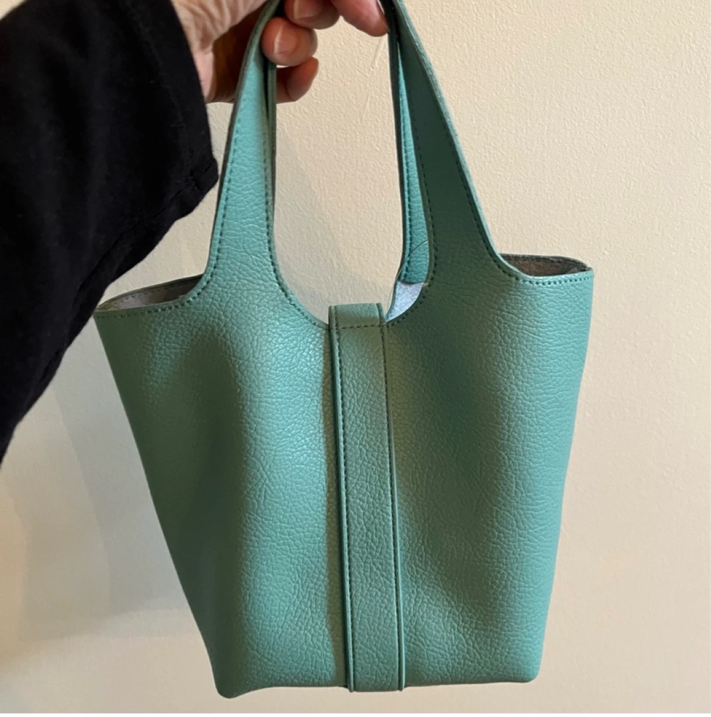 Anthropologie Teal Bucket Bag ⚽ - photo 5