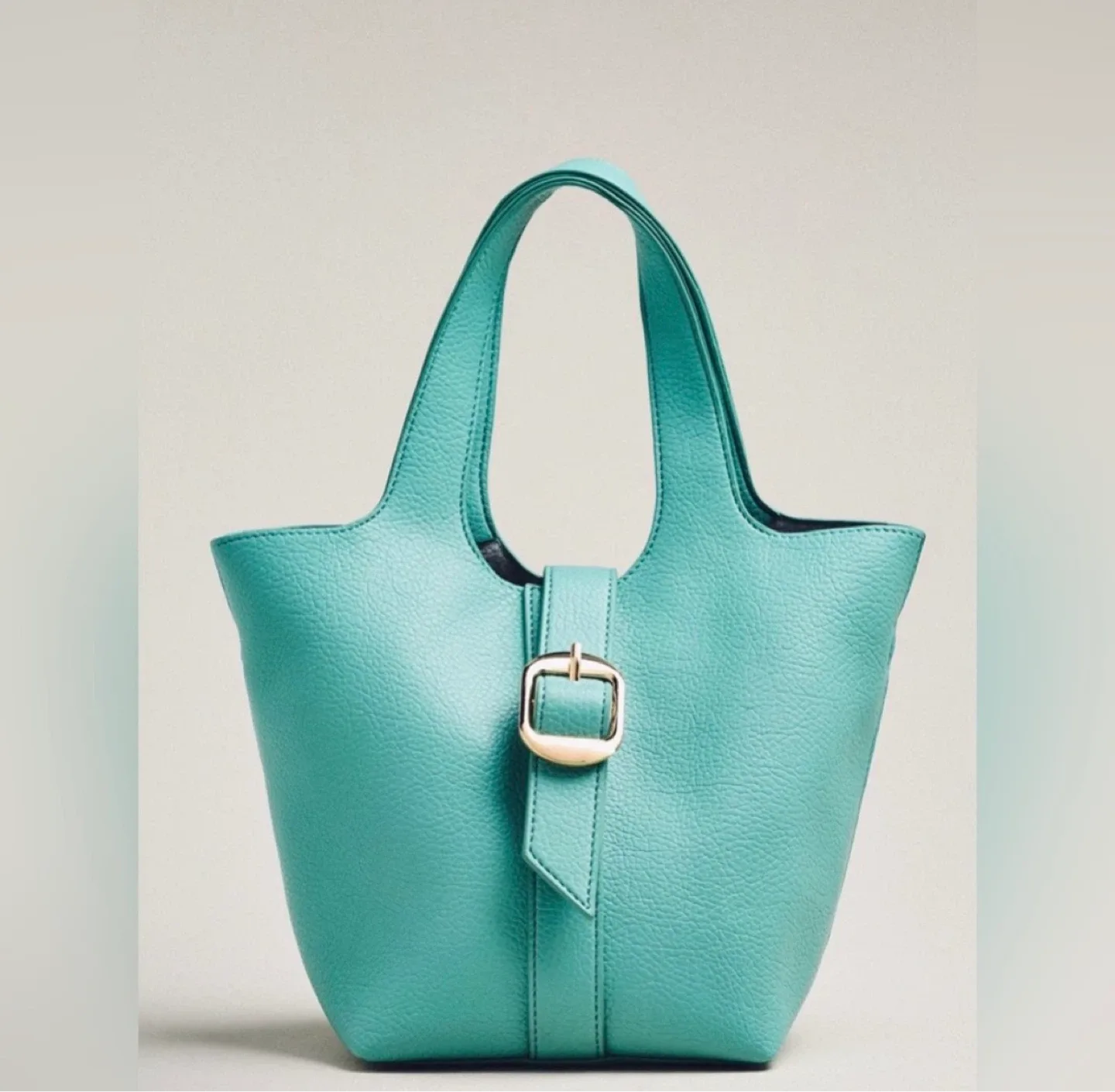 Anthropologie Teal Bucket Bag ⚽
