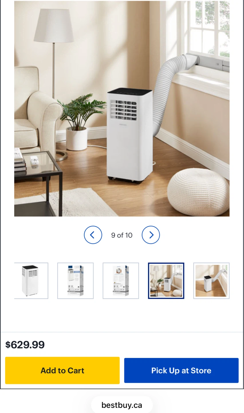 Insignia 3-in-1 Portable Air Conditioner/Dehumidifier/Fan - photo 2