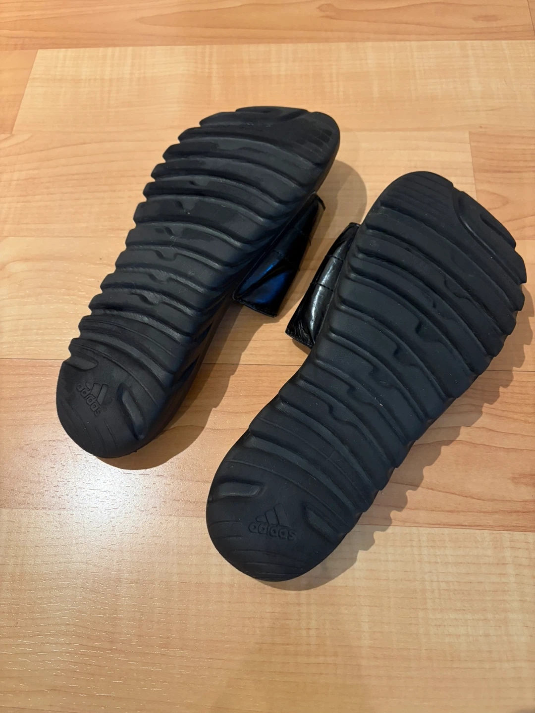 Vintage Adidas Reflexology Footbed Slides Black - photo 5