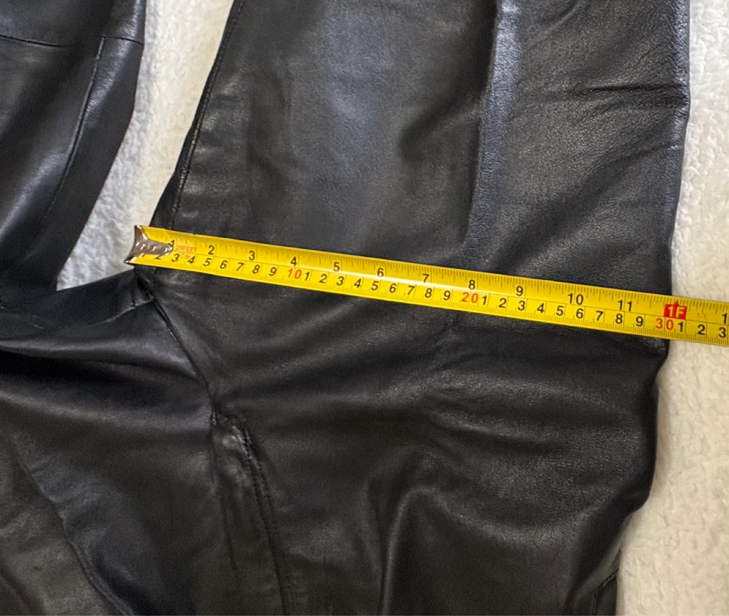 Vintage Black Pleated Leather Trousers. ⚽️ - photo 5