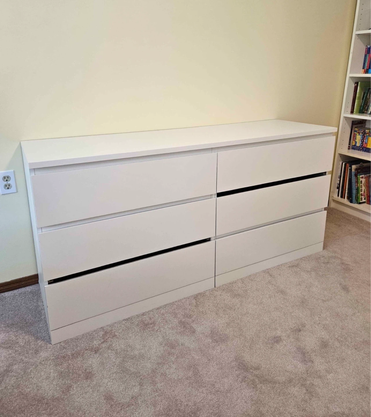 IKEA white Dresser with 6 drawers - photo 4
