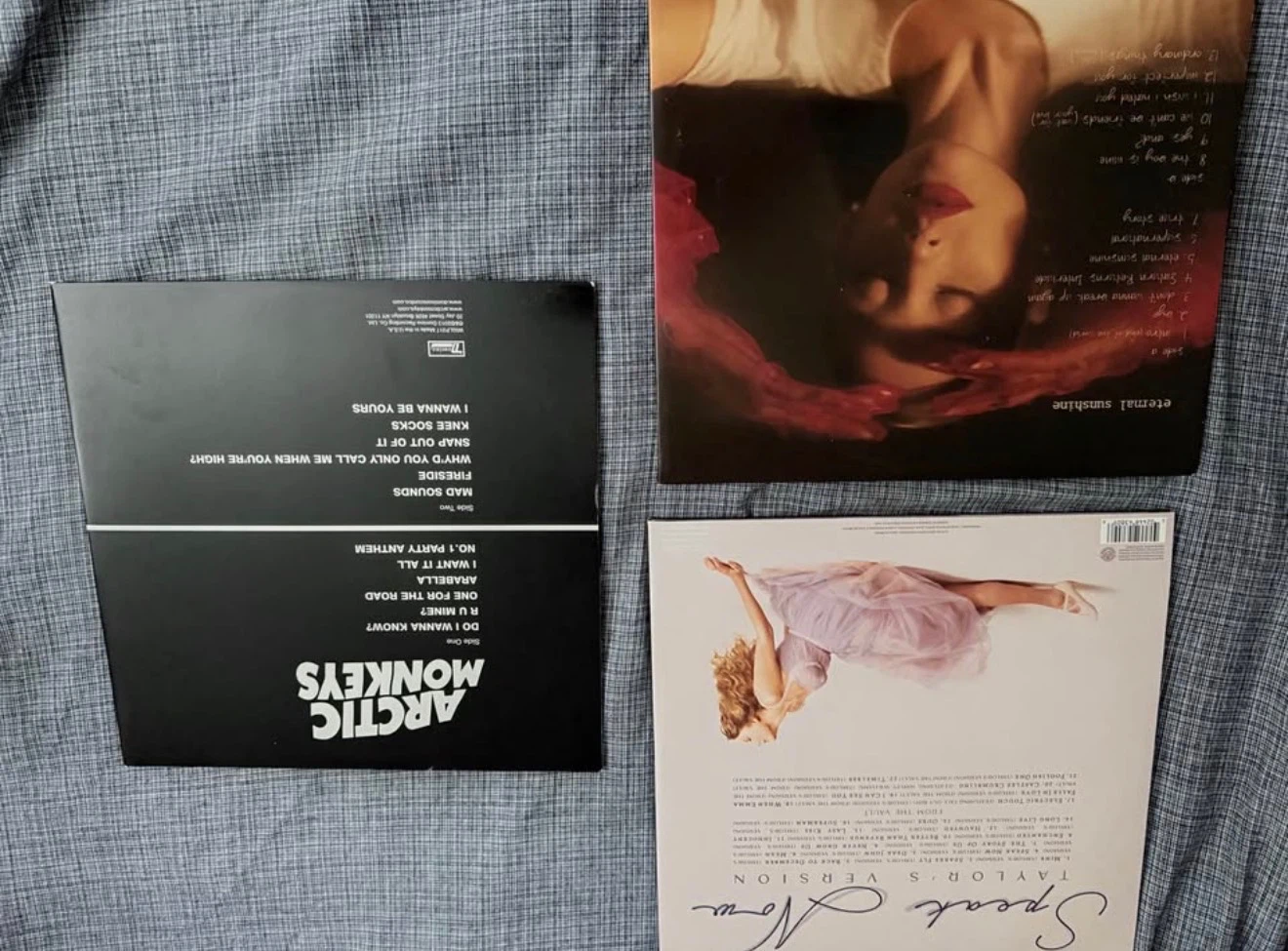 Arctic Monkeys and Ariana Grande Vinyl Records