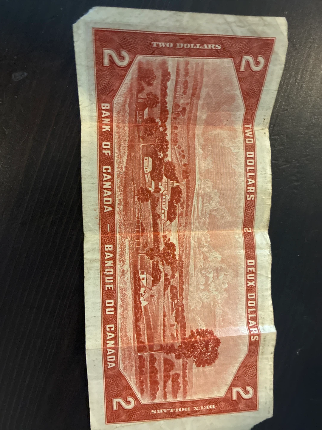 Canada Two Dollar Bank Note Antique