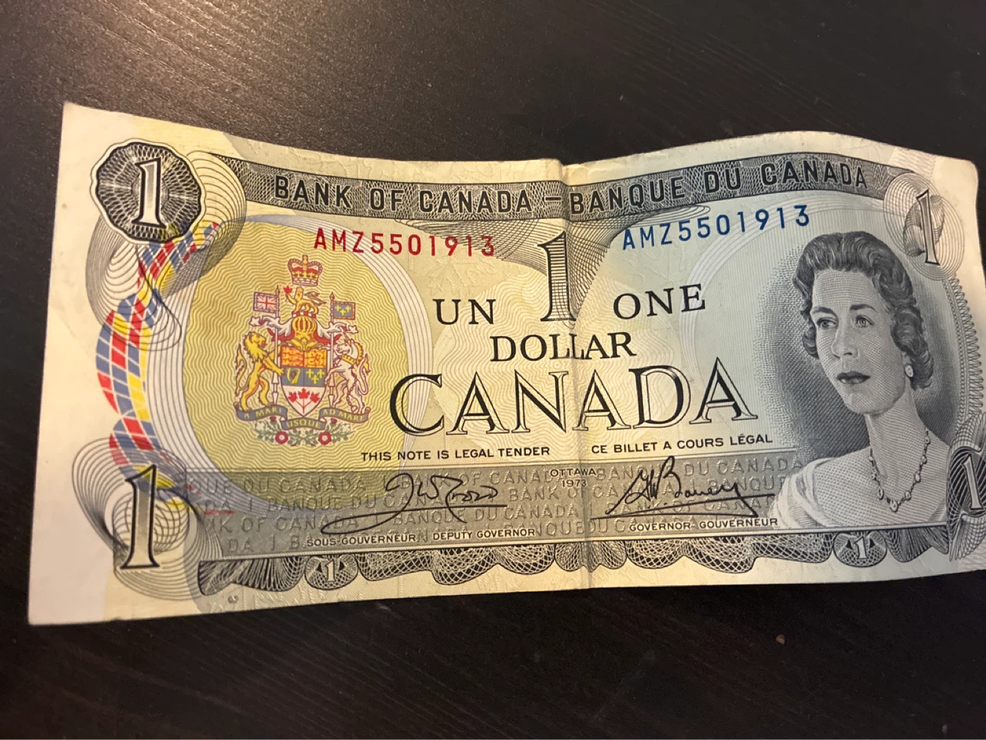 1973 Canada One Dollar Banknote - photo 2