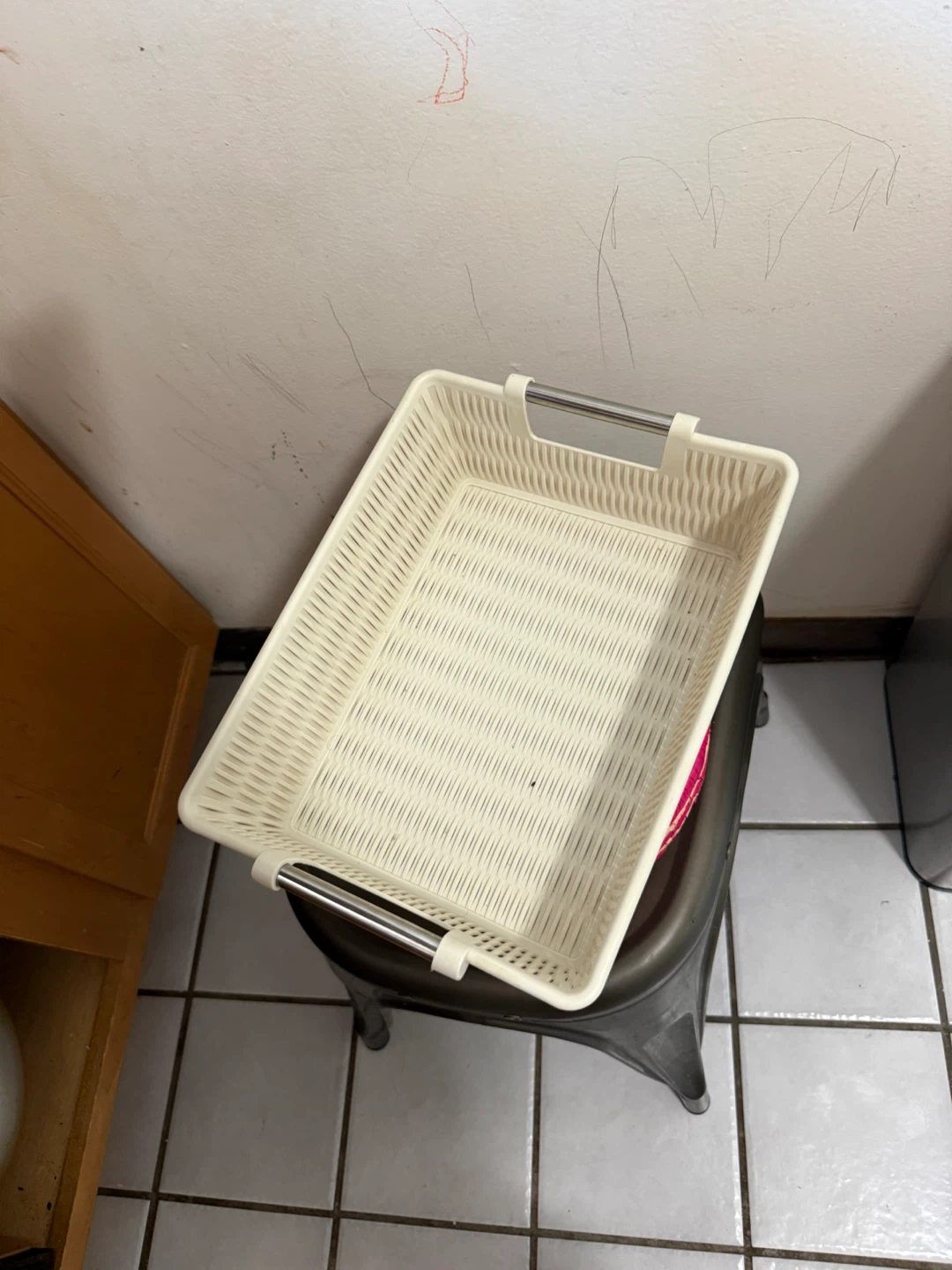 Cream Woven Storage Basket