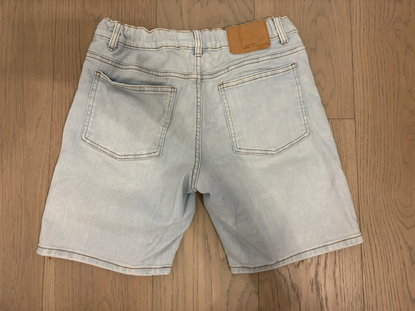 ZARA Boys Light Wash Denim Shorts - size 13-14 - photo 3