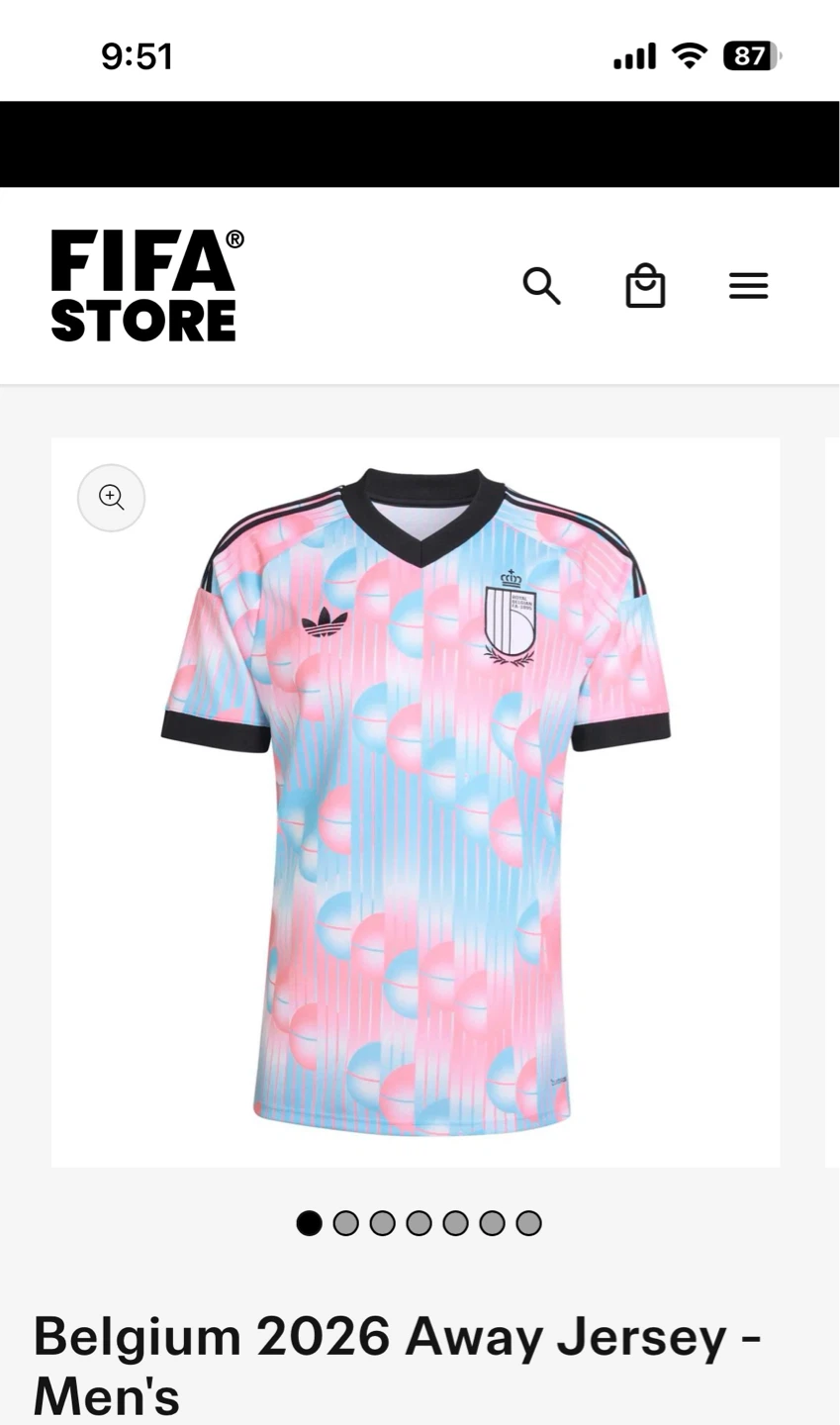 Belgium Jersey -player version Medium⚽️