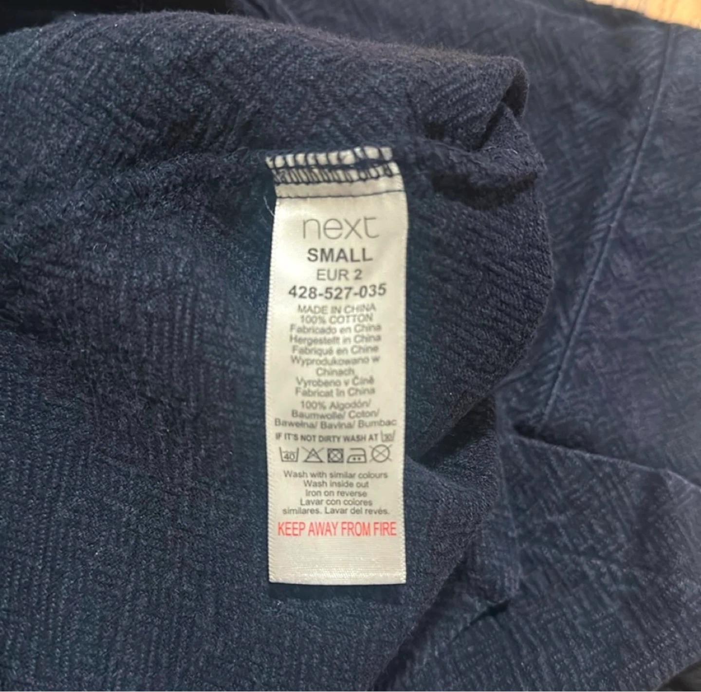 Next Dark Blue Casual Shirt size S - photo 4