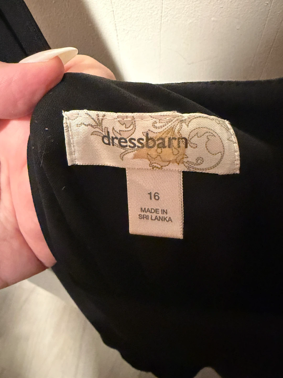 Dressbarn Black Tiered Tank Dress Size 16 - photo 2