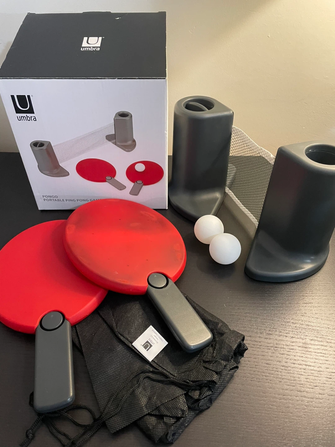 Umbra Ponco Portable Ping Pong Game Set