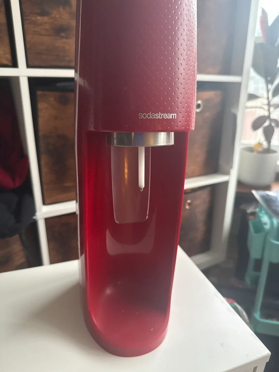 Red SodaStream Sparkling Water Maker