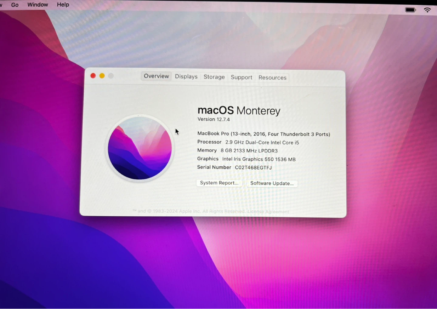 Apple MacBook Pro 13-inch 2016 8GB 256GB - photo 4