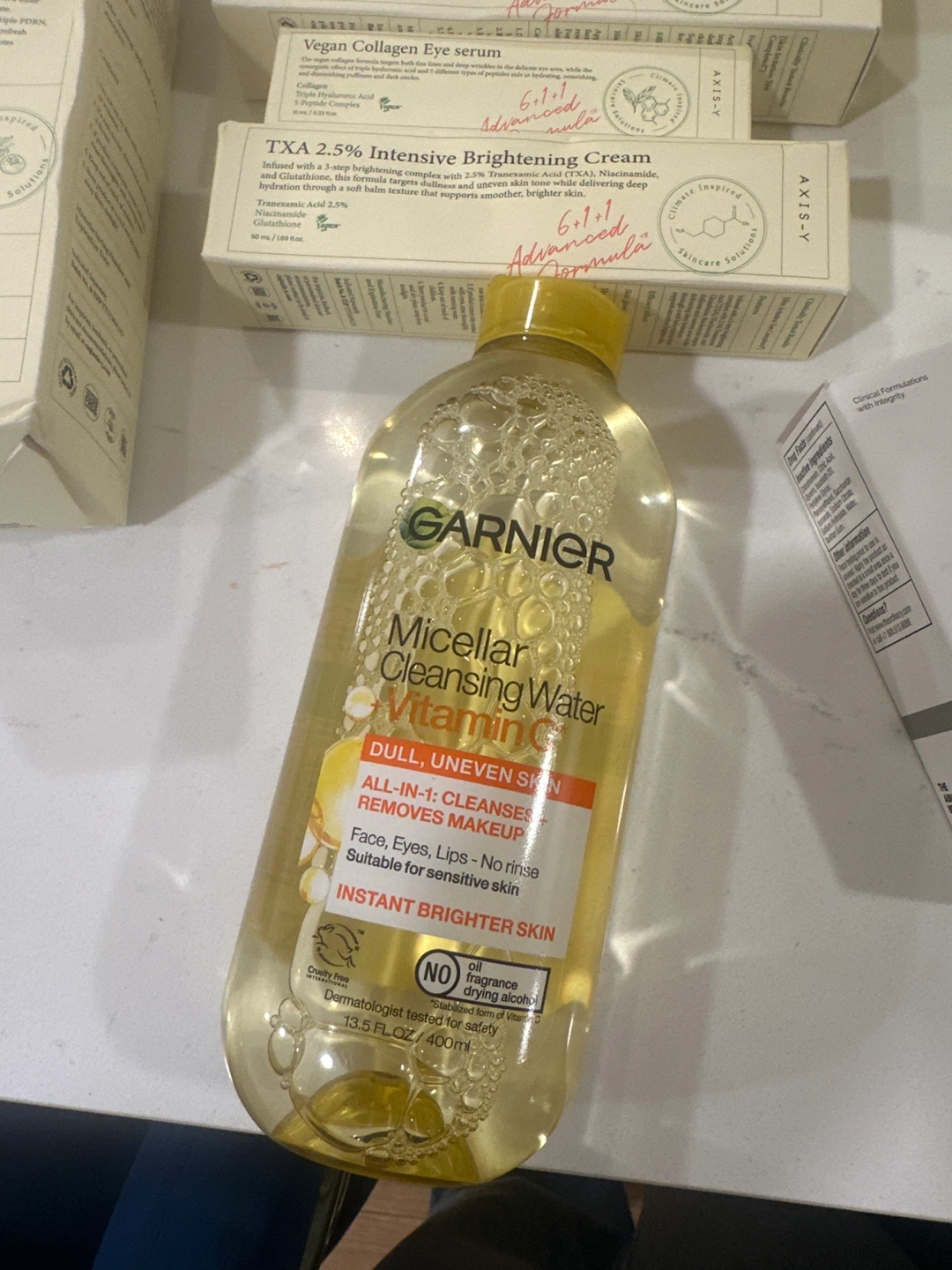 Garnier Micellar Cleansing Water with Vitamin C, 13.5 fl oz