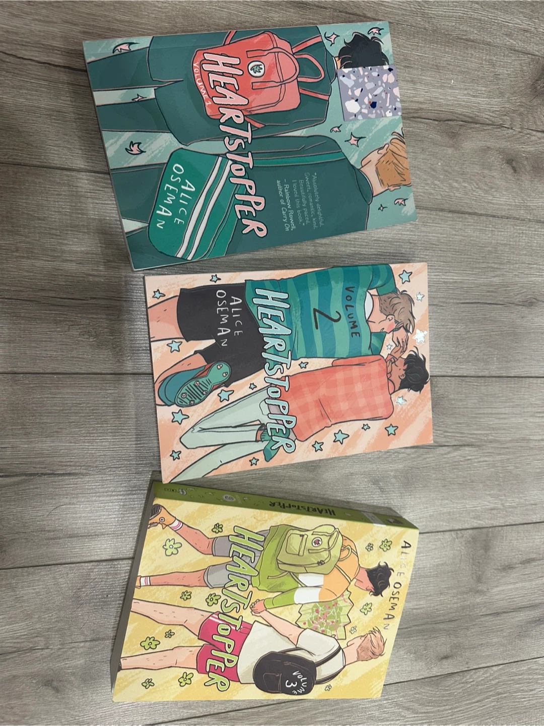 Heartstopper Volumes 1-3 Graphic Novels by Alice Oseman