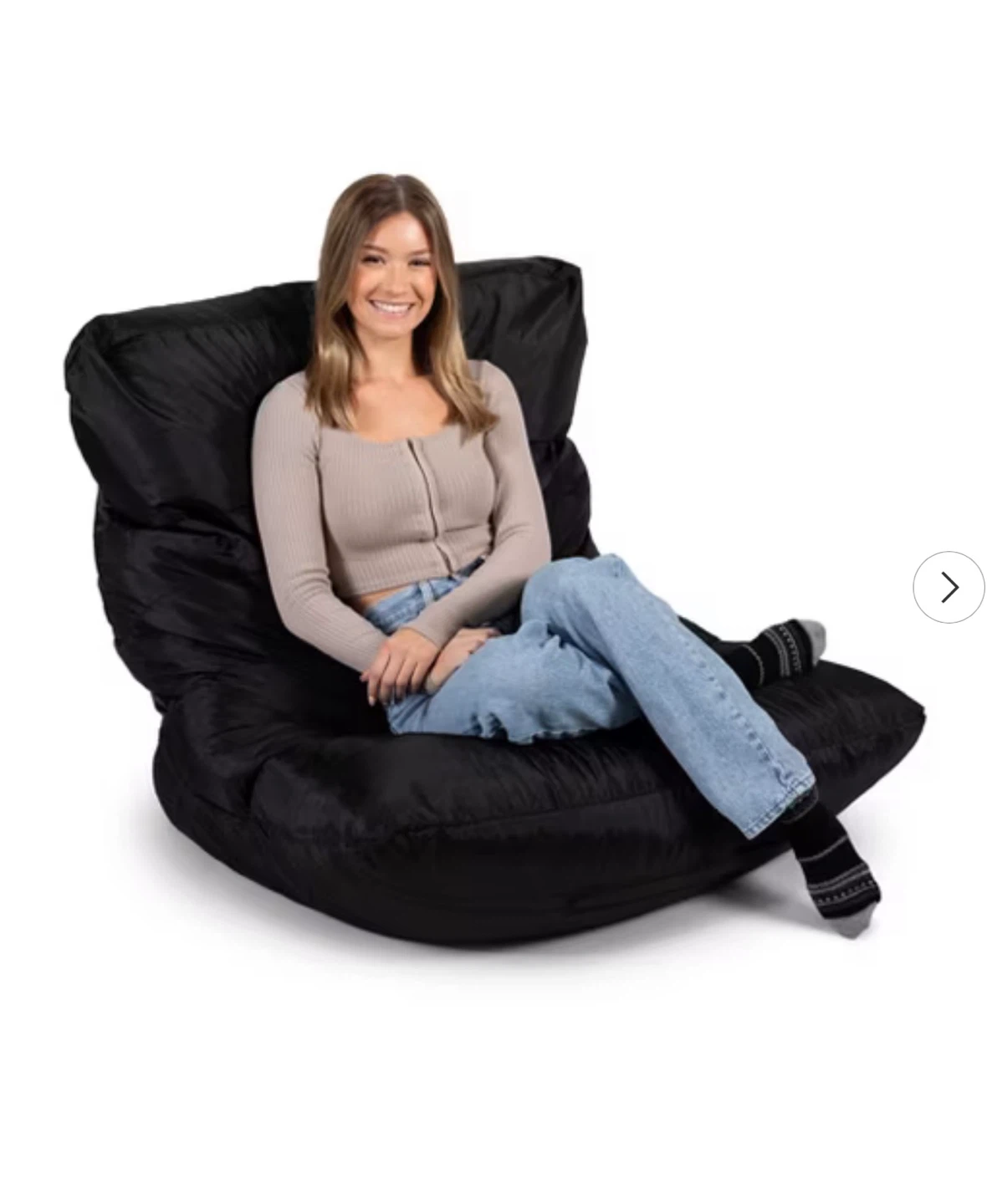 Big Joe Bean Bag Chair - Black