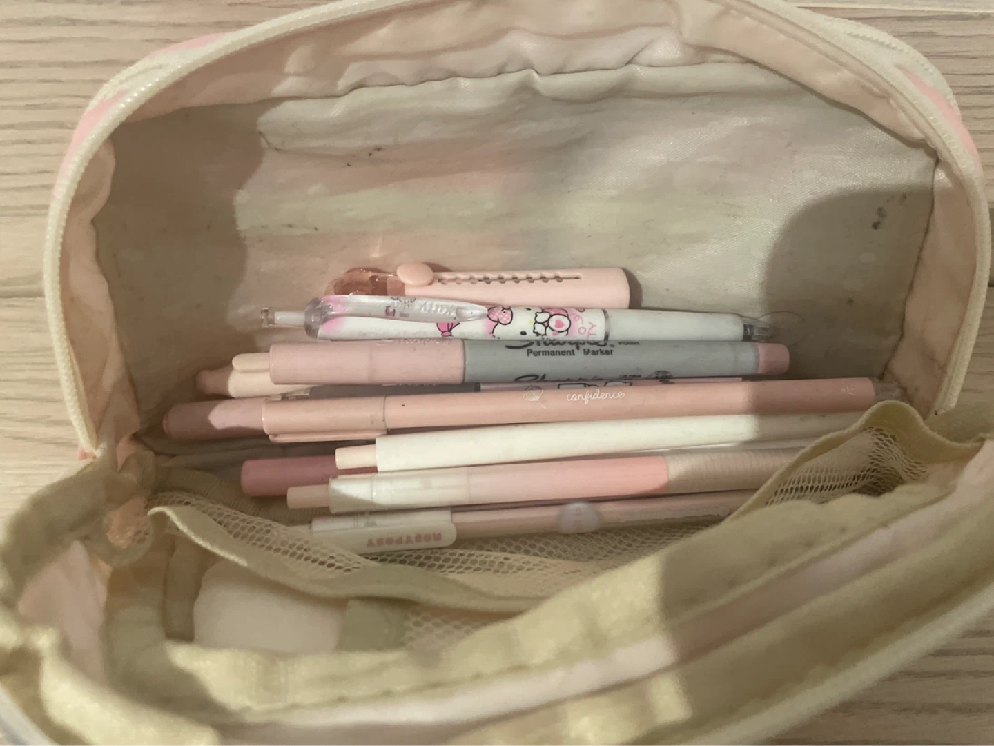 Pink Pencil Case with Pens - photo 2