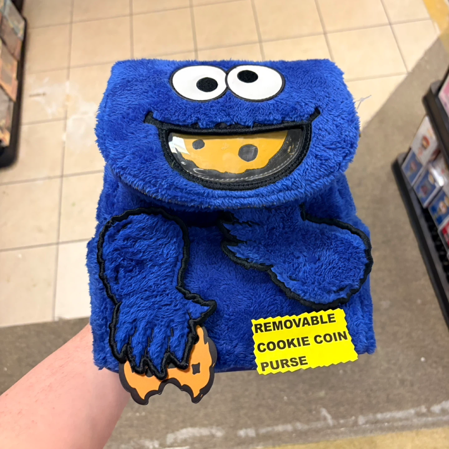 Cookie Monster "Removable Cookie Coin Purse"