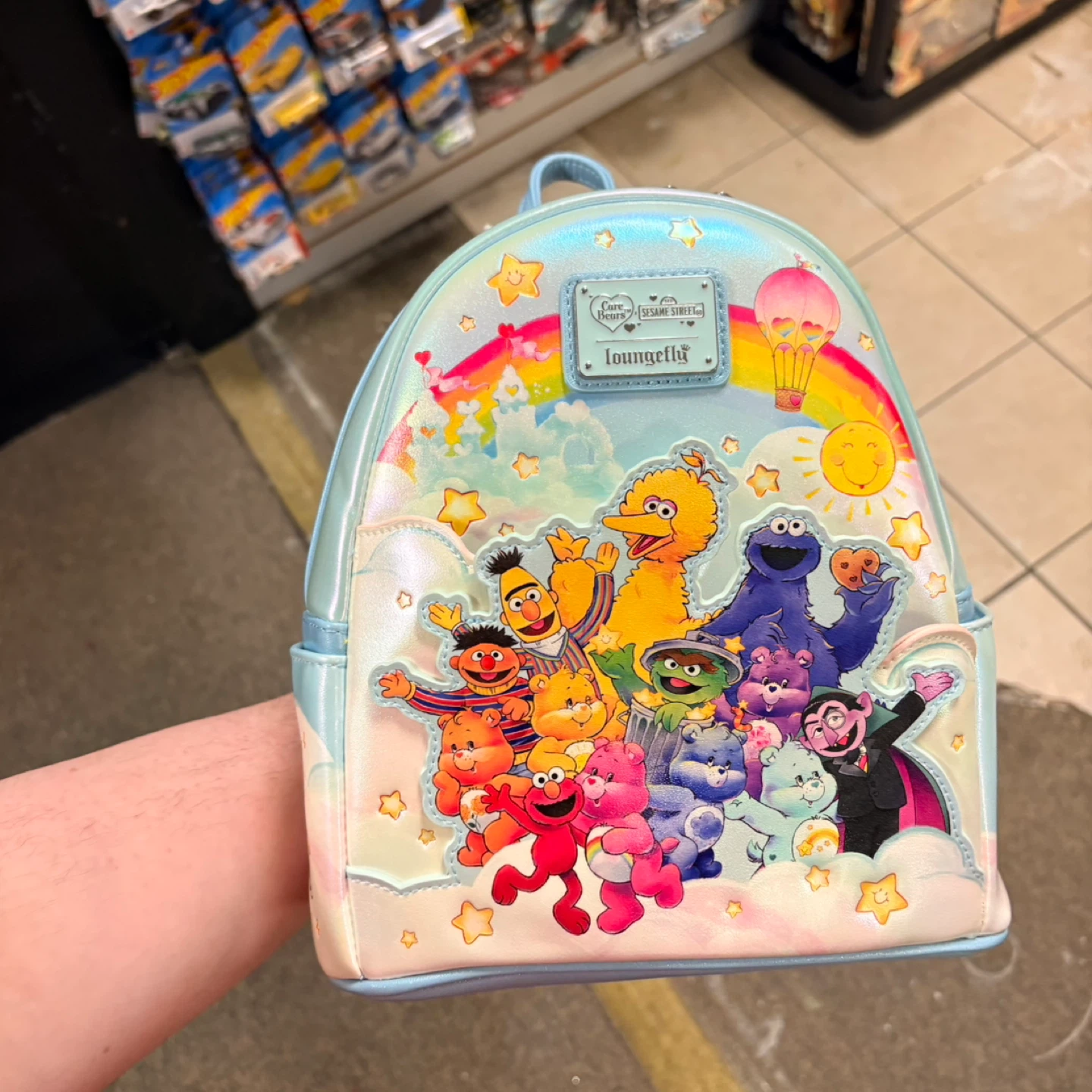 Loungefly Care Bears x Sesame Street Mini Backpack
