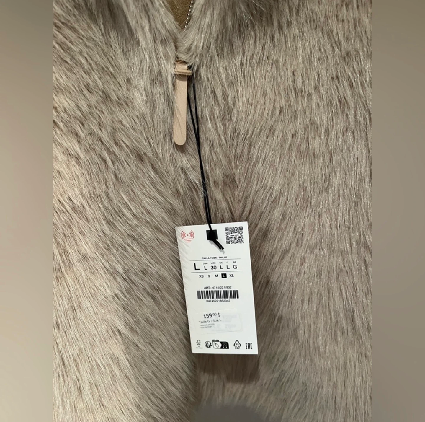 ZARA Faux Fur Jacket ⚽ - photo 5