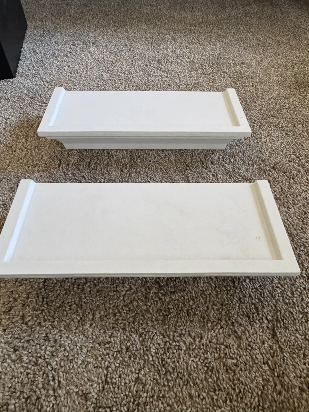 White Floating Shelves (Set of 2) ⚽️ - photo 2