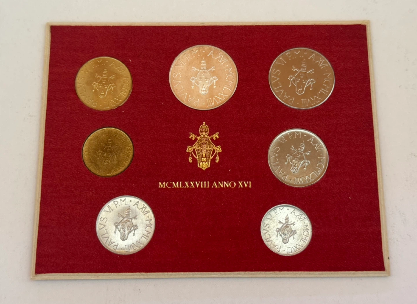 1978 VATICAN Pope PAUL VI Italy 7 Coin Set