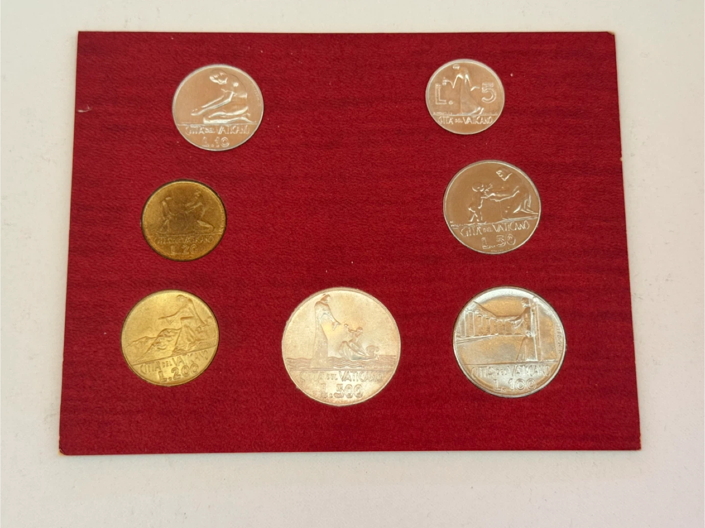 1978 VATICAN Pope PAUL VI Italy 7 Coin Set - photo 2