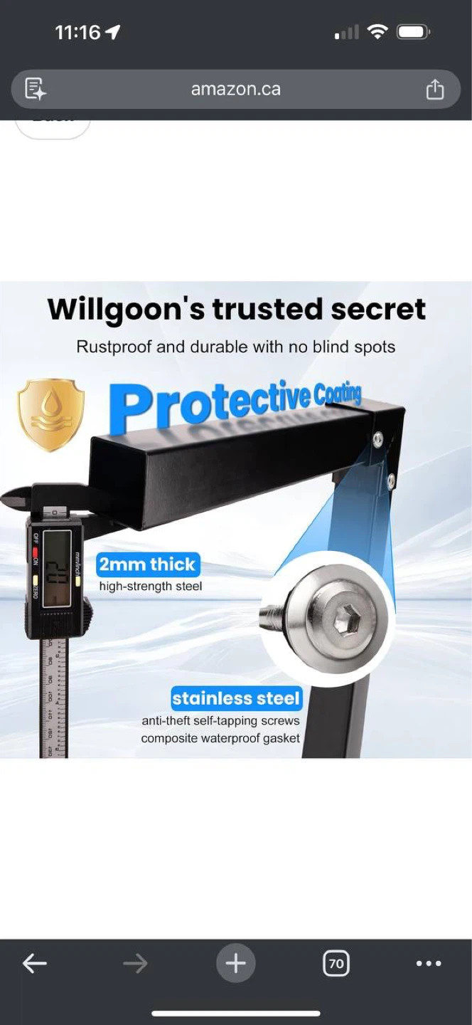Willgoon Adjustable AC Security Cage – Open Box – $120 - photo 5