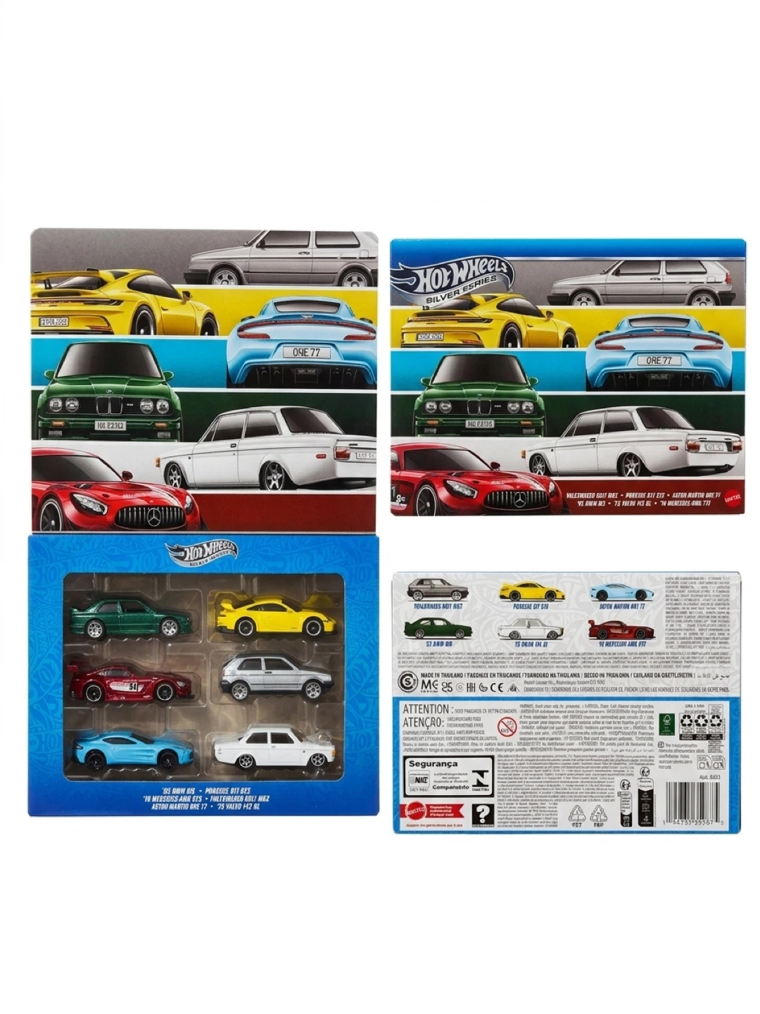 Hot Wheels Silver Series 6 Car Set