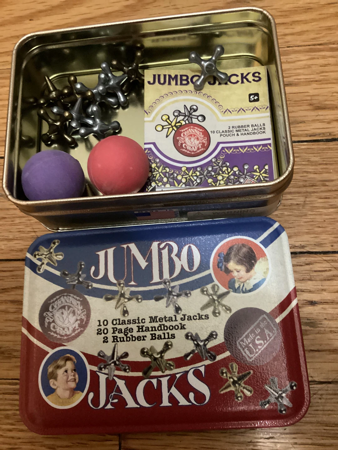 ⚽️Jumbo Jacks Classic Metal Jacks Game