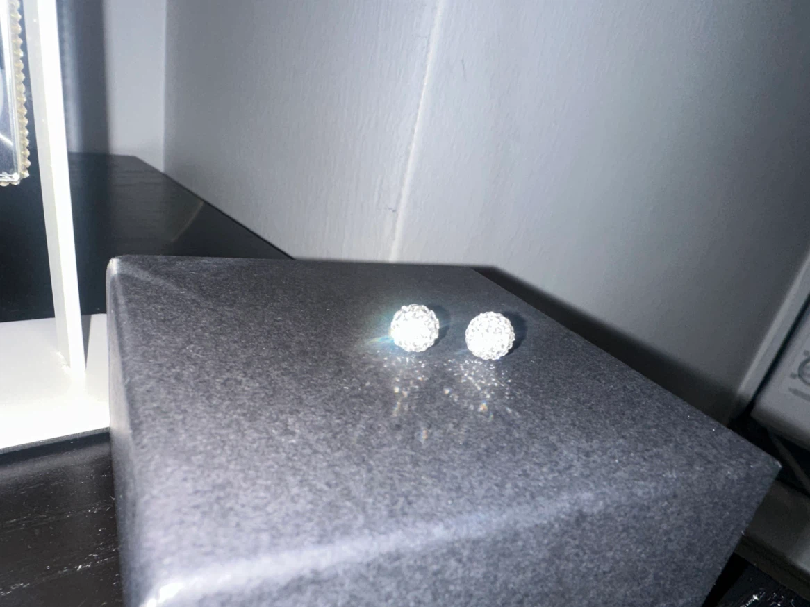 Sparkly Ball Stud Earrings