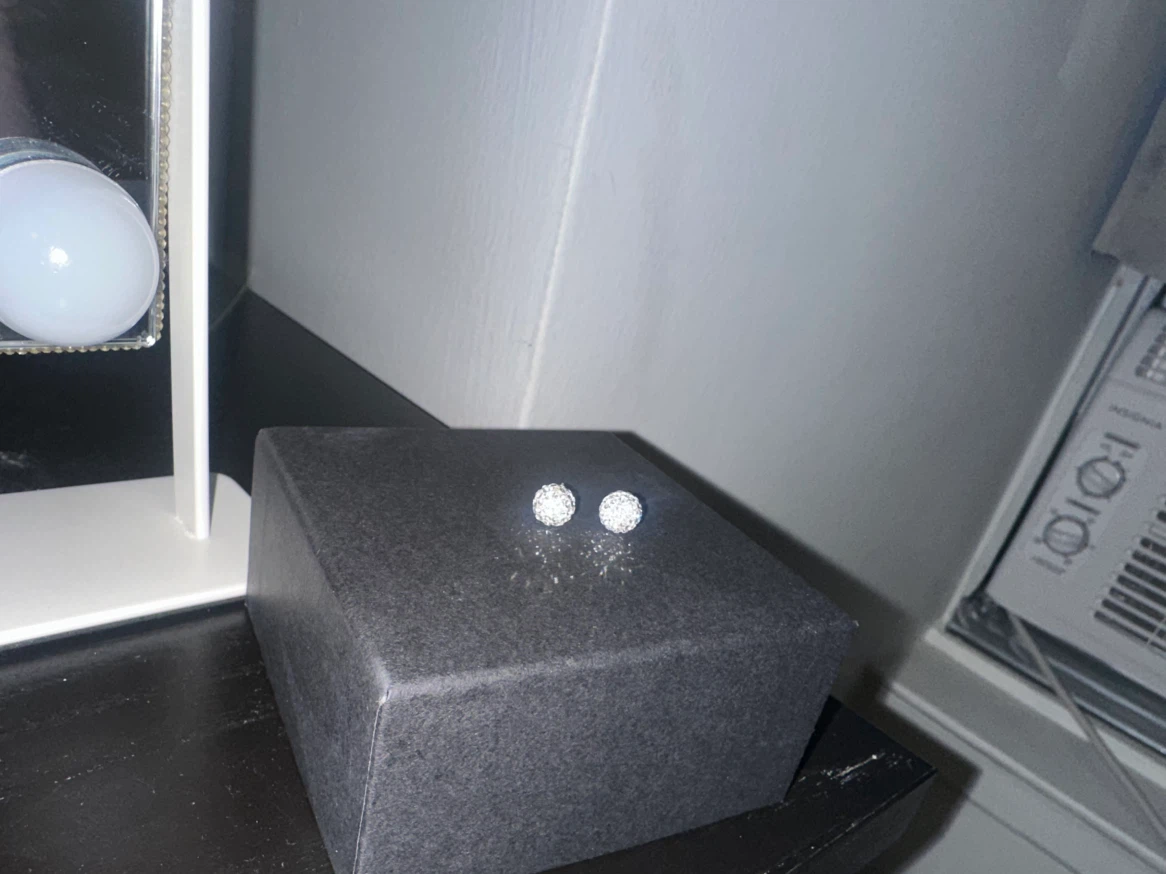 Sparkly Ball Stud Earrings - photo 2