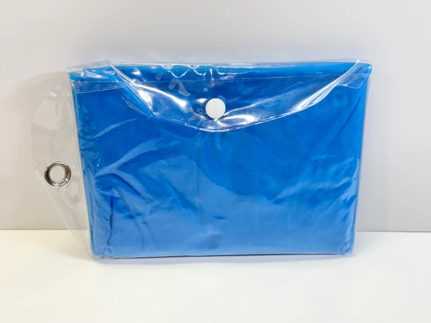 Rain Poncho Adult Blue New! - photo 3