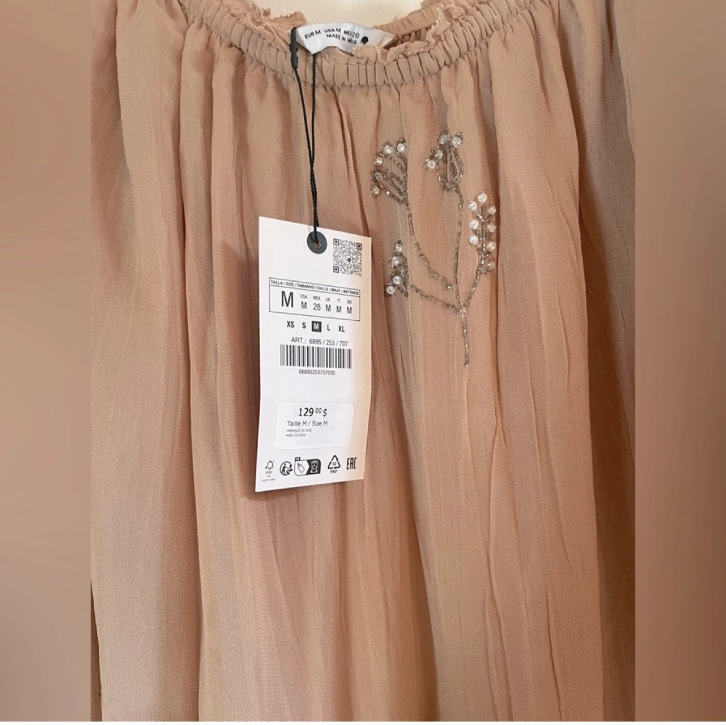 ZARA Embellished Midi Skirt ⚽ - photo 4